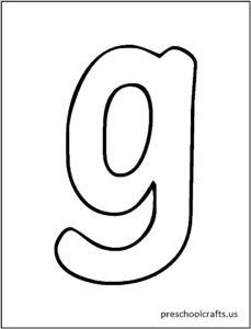 letra g minuscula cursiva