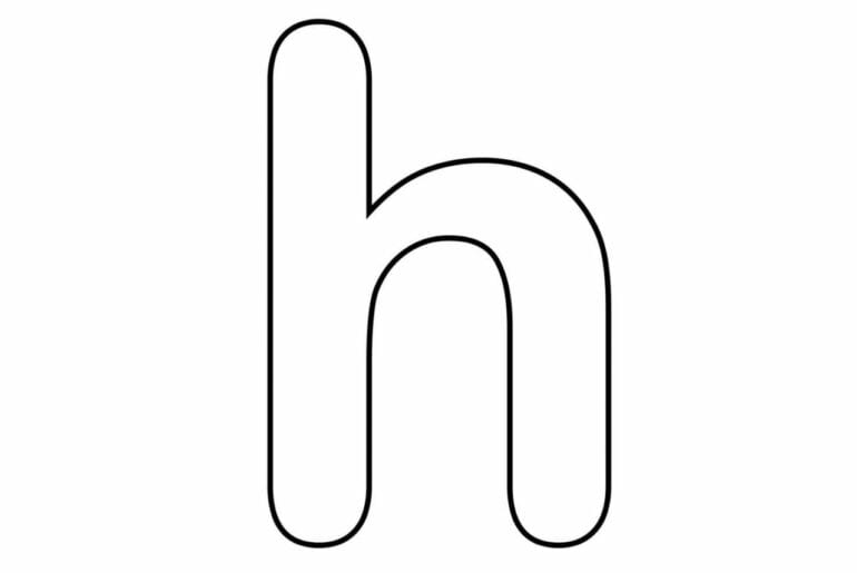 letra h para imprimir