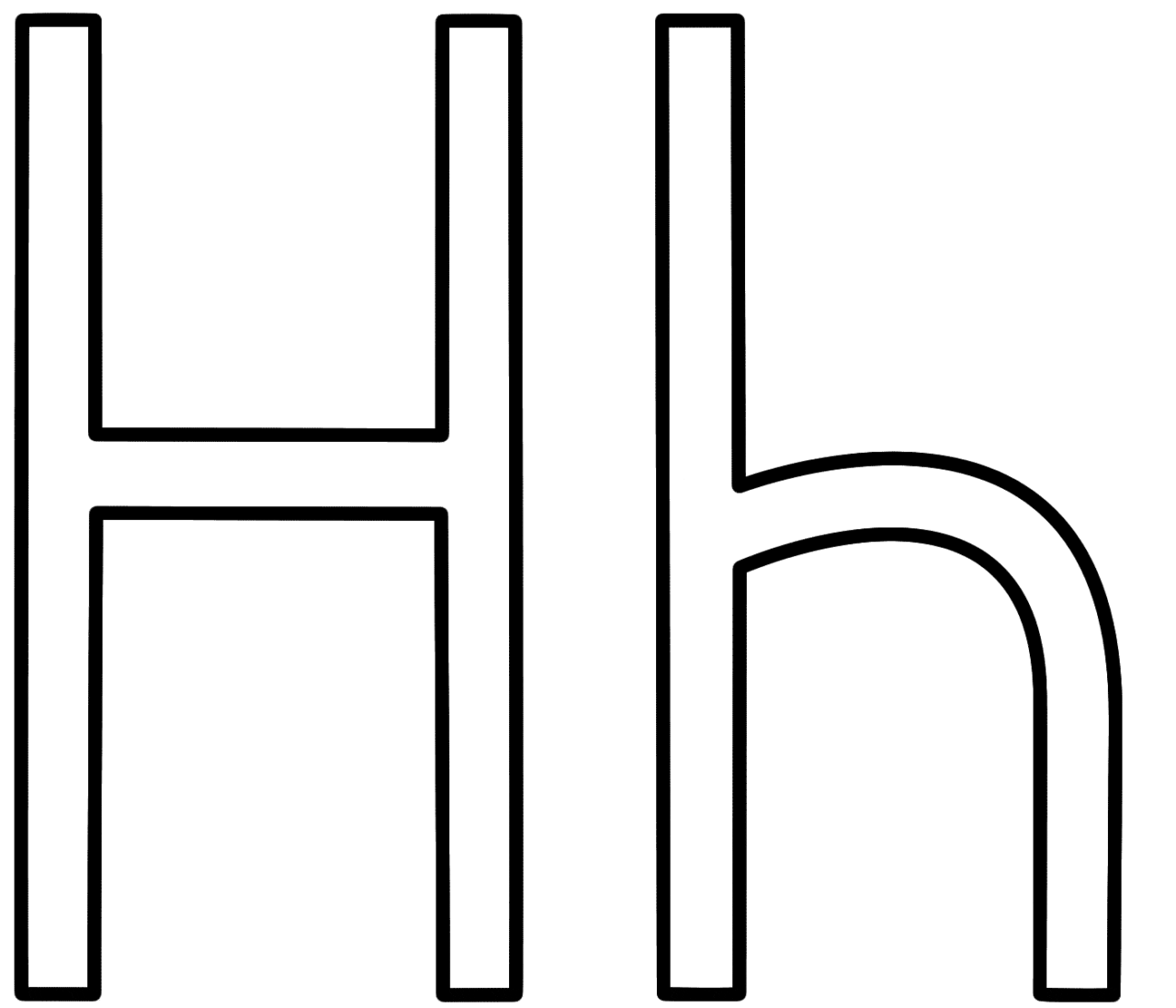 letra h