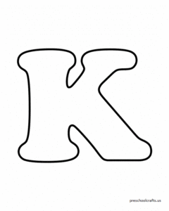 letra k minuscula cursiva