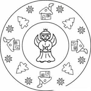 mandalas e outros desenhos de natal para colorir